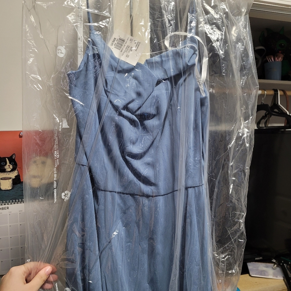 David's Bridal Blue Wedding Dress